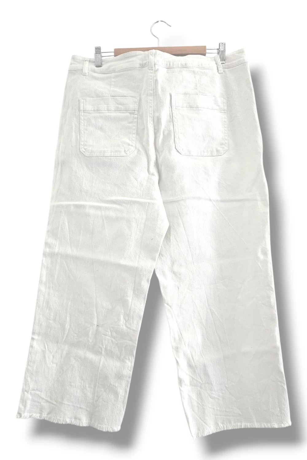 Pantalón C&A Talla 46 | Blanco | Wide Leg Culotte Denim Verano – C&A – taille W36 | FR 46 2