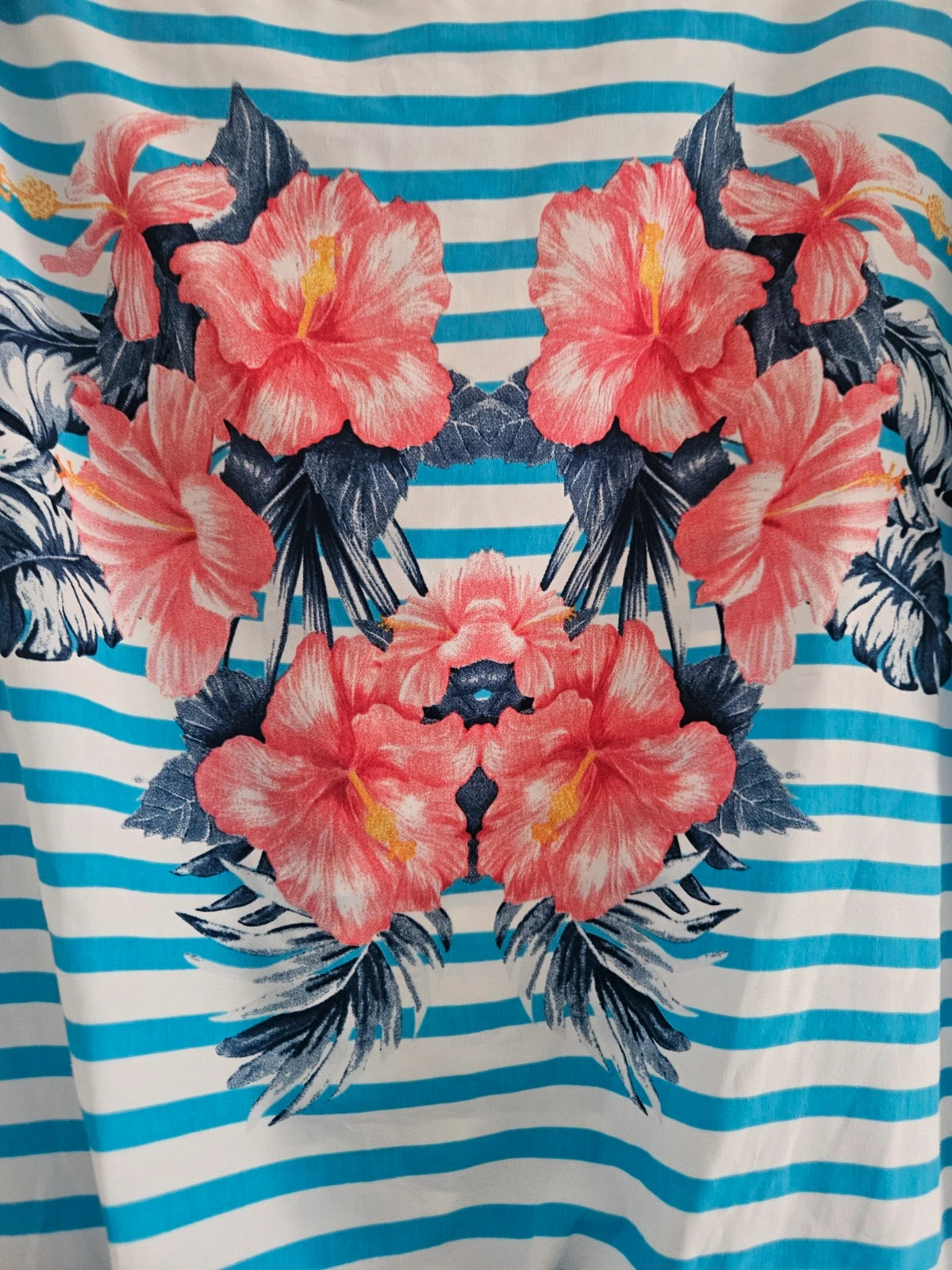Blusa Suiteblanco Talla M | Azul Rayas | Floral Tropical Marinero Verano – SuiteBlanco – taille M / 38 / 10 3