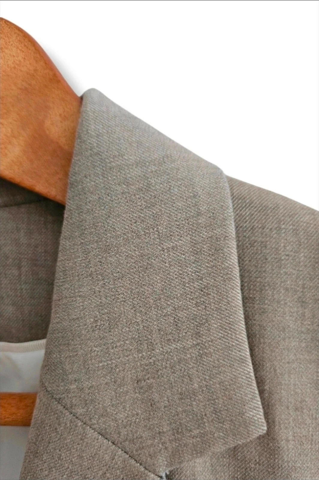 Americana H&M Talla 46 | Beige/Gris Topo | Blazer Elegante Oficina – H&M – taille XXXL / 46 / 18 3