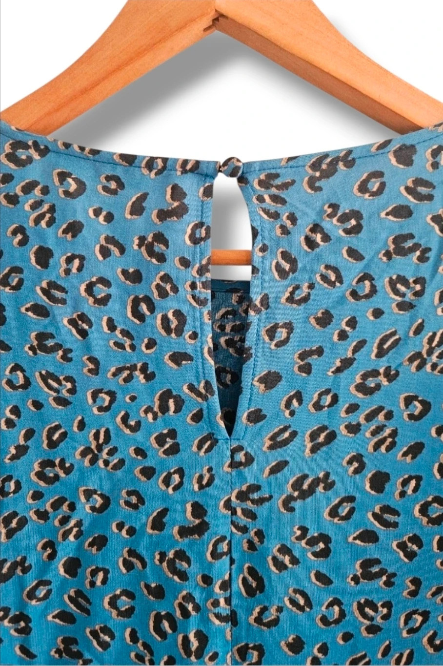 ZARA Blue Animal‑Print Babydoll Dress · XXL – Zara – taille XXL / 44 / 16 5