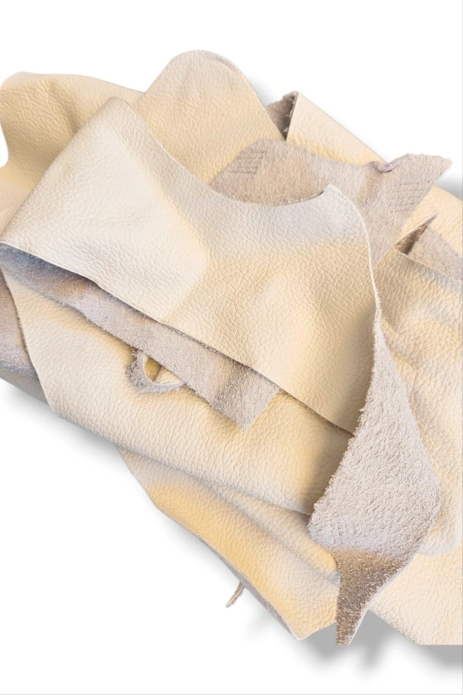 High‑quality white upholstery leather – 500 g (retales) – No Label 2