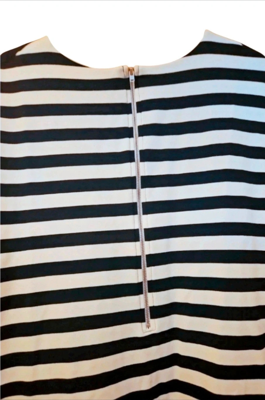 Mango Striped Stretch Dress · Black & White · Size L – Mango – taille L / 40 / 12 3