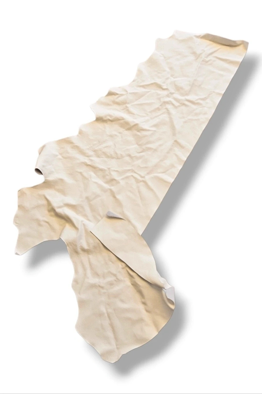 High‑quality white upholstery leather – 2400 g (retales) – No Label 4