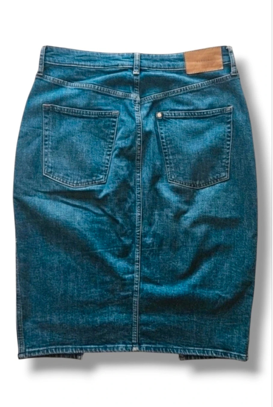 H&M Denim Midi Skirt · Front Slit · Size 44 – H&M – taille XXL / 44 / 16 2