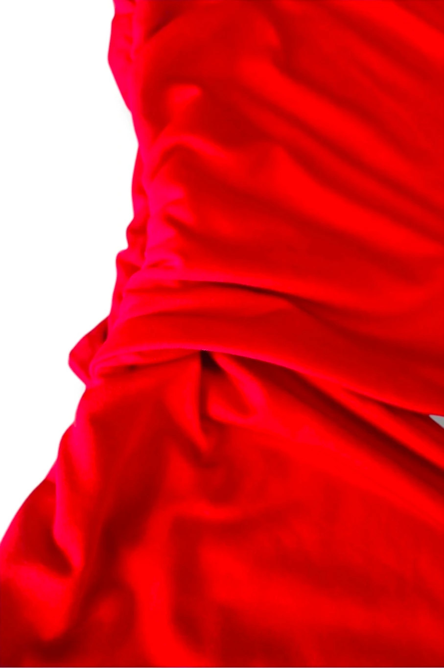 SHEIN Asymmetric One‑Shoulder Draped Dress · Red · Size L – Shein – taille L / 40 / 12 4