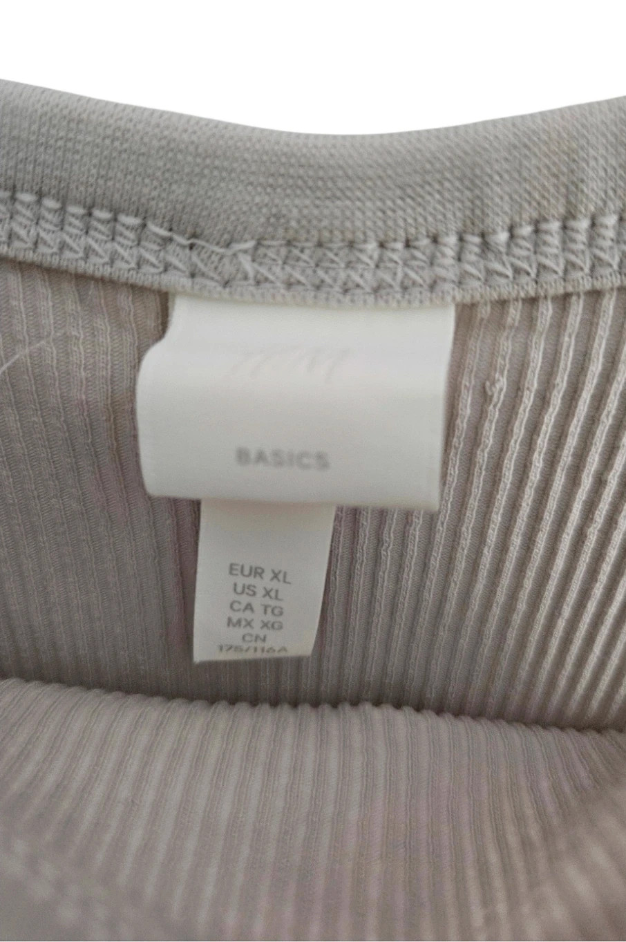 H&M Light Grey Stretch Dress · Basic & Versatile · Size XL – H&M – taille XL / 42 / 14 3