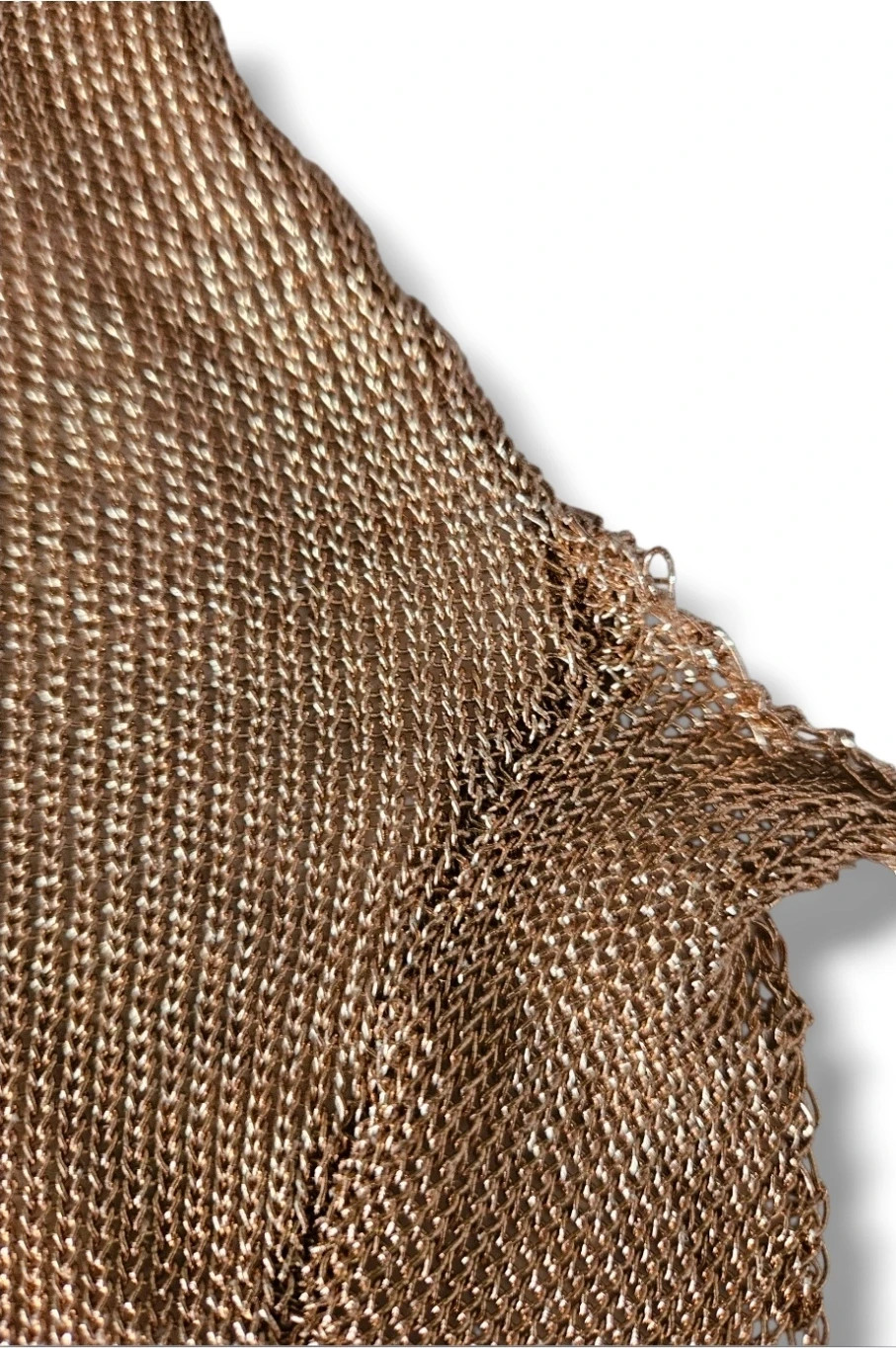 Golden Crochet Halter Top · Handmade Look · Size M – taille M / 38 / 10 3