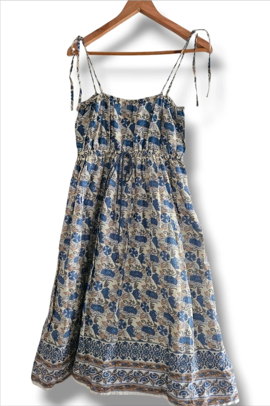 Oysho Floral Midi Dress · Size M · 100% Cotton · Lined
