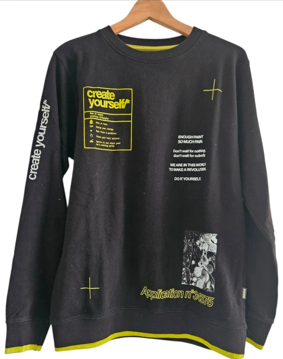Inside Graphic Black Sweatshirt · Size XS · Streetwear