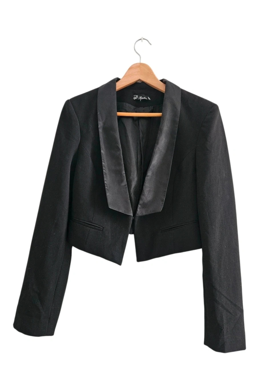 Pinkie cropped black blazer · Size 42 · Perfect condition
