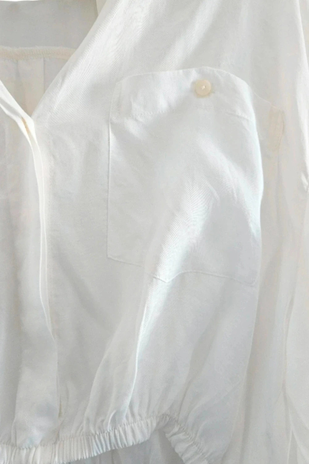Zara white cropped blouse · Size L · Perfect conditi – Zara – taille L / 40 / 12 4