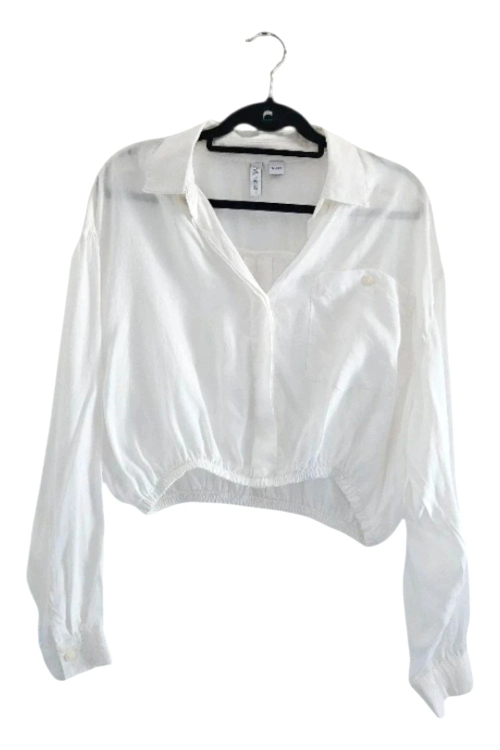 Zara white cropped blouse · Size L · Perfect conditi – Zara – taille L / 40 / 12