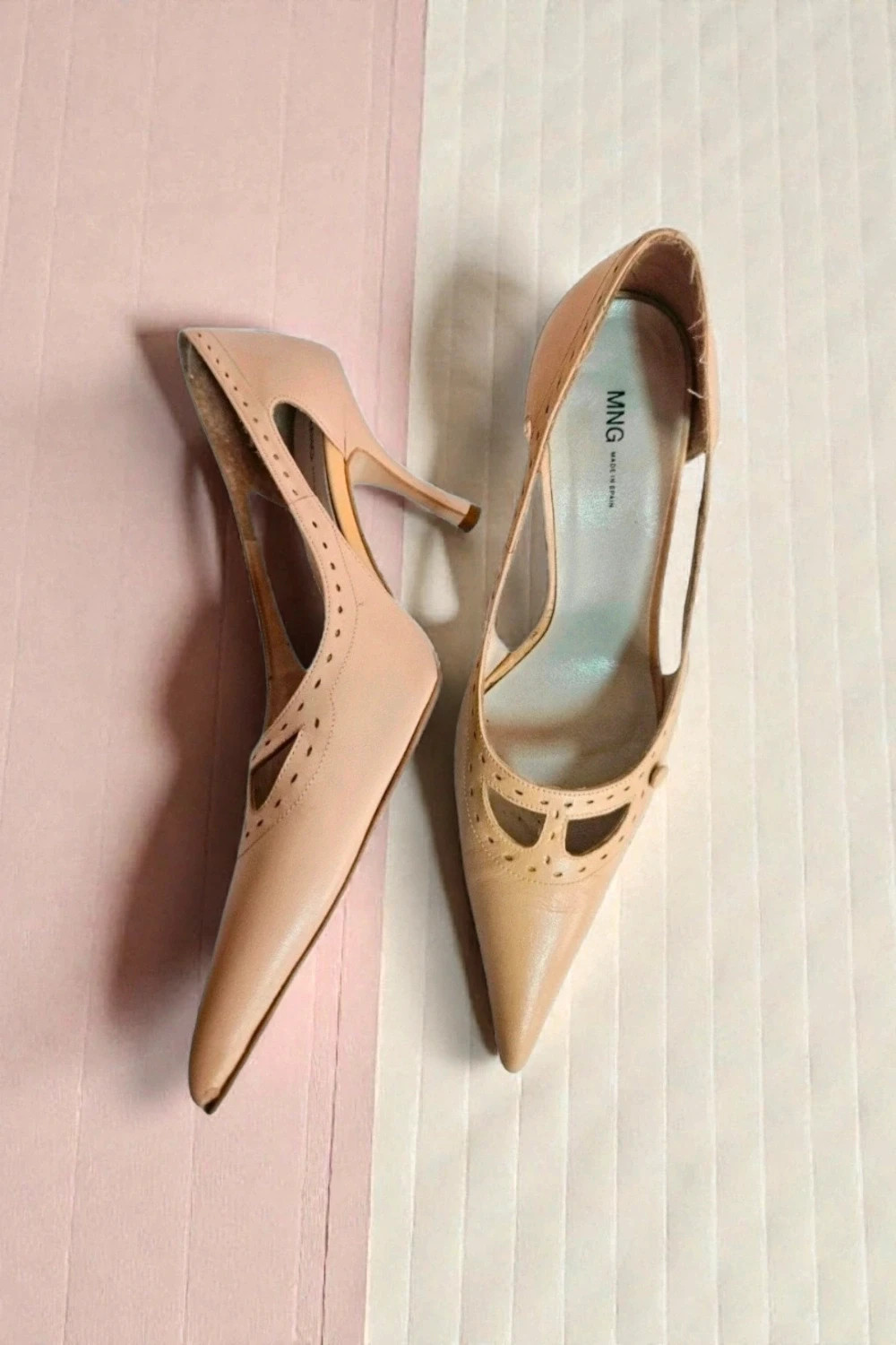 Mango vintage nude heels · Size 37 · Perfect condition – Mango – taille 37 2