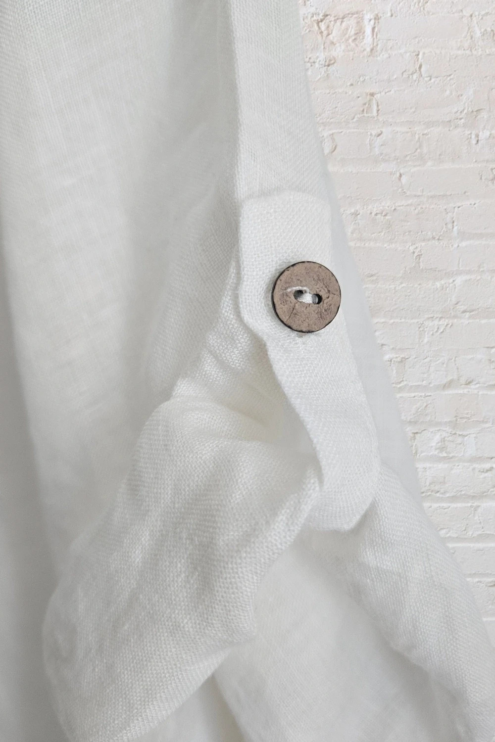 100% linen white shirt · Size L · New - Boho style – taille L / 40 / 12 4