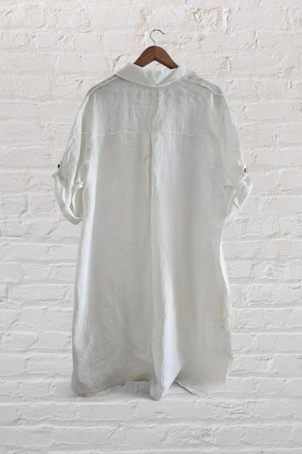 100% linen white shirt · Size L · New - Boho style – taille L / 40 / 12 5