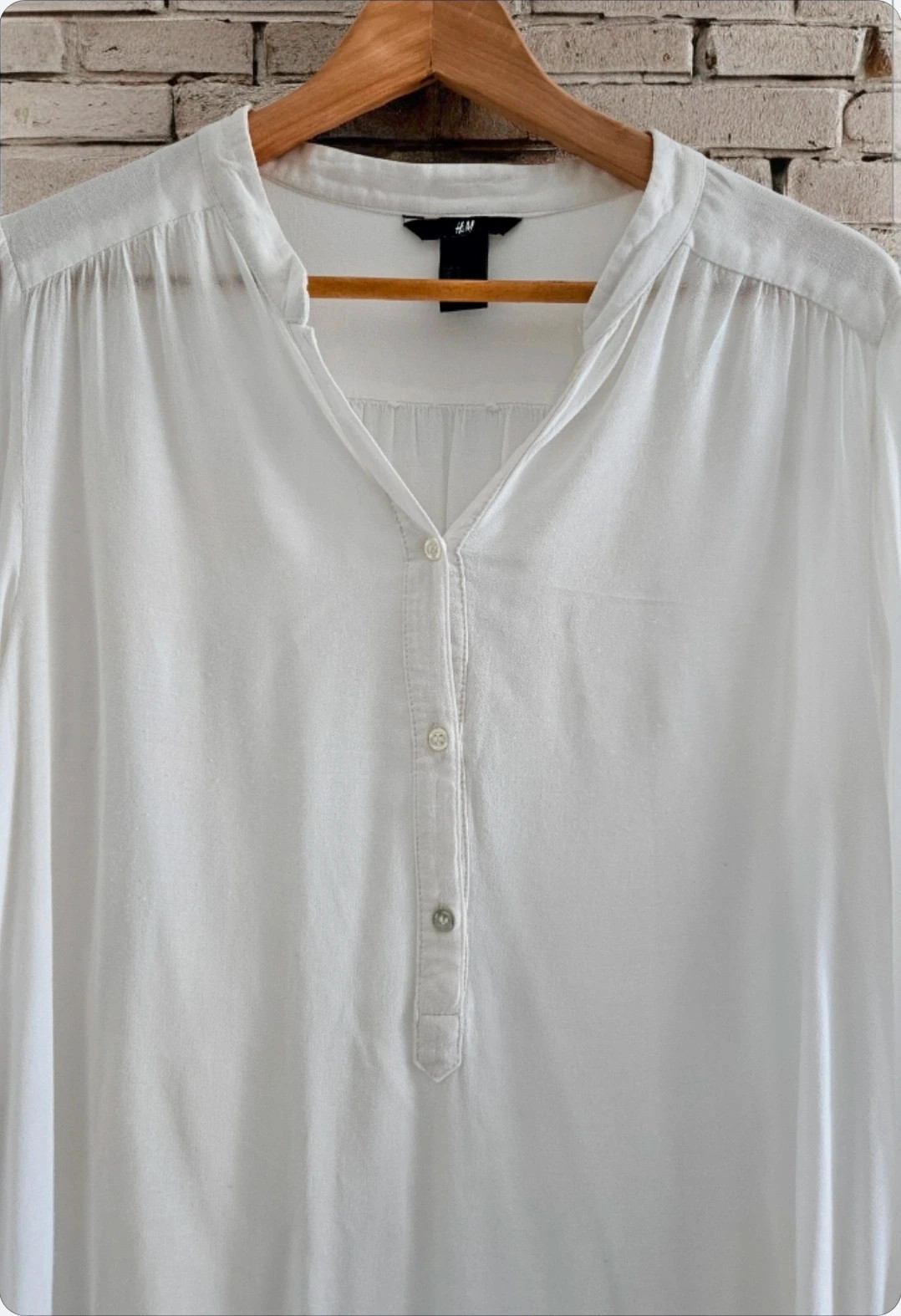 H&M asymmetric white shirt · Size 42 · Perfect condition – H&M – taille XL / 42 / 14 2
