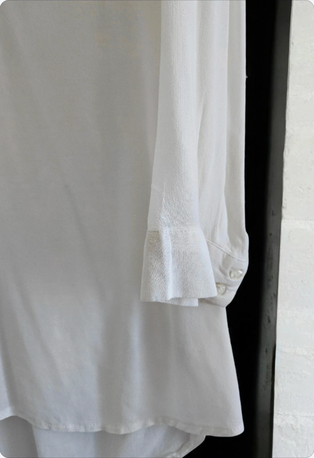 H&M asymmetric white shirt · Size 42 · Perfect condition – H&M – taille XL / 42 / 14 3