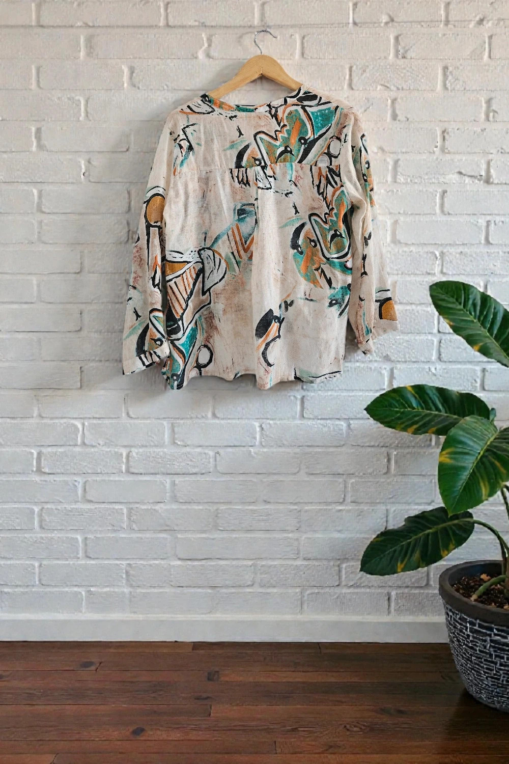 El Corte Inglés boho printed blouse · Size 42 · Perfect condition – El Corte Inglés – taille XL / 42 / 14 4