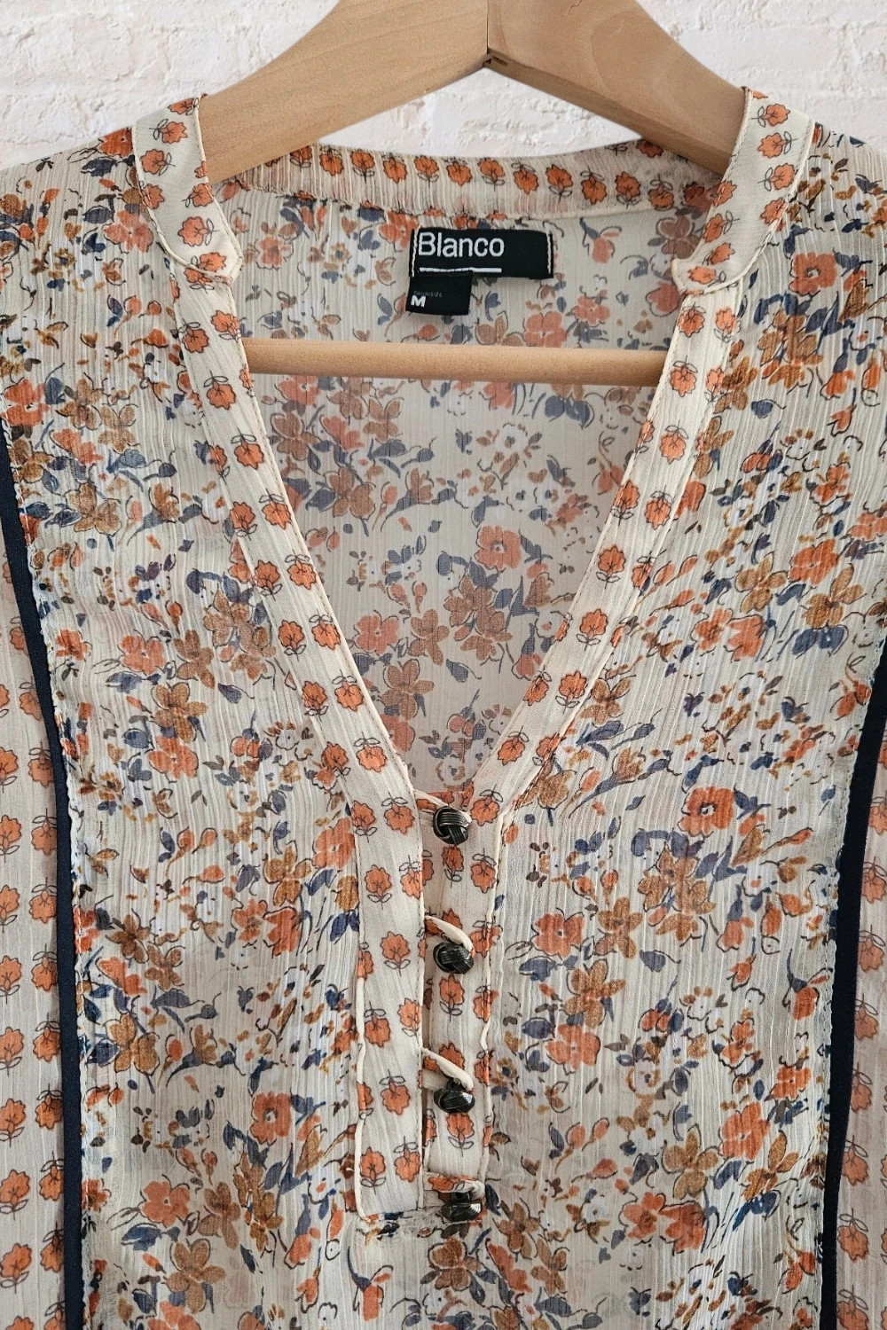 Blanco boho patchwork blouse · Size M · Perfect condition – Blanco – taille M / 38 / 10 2