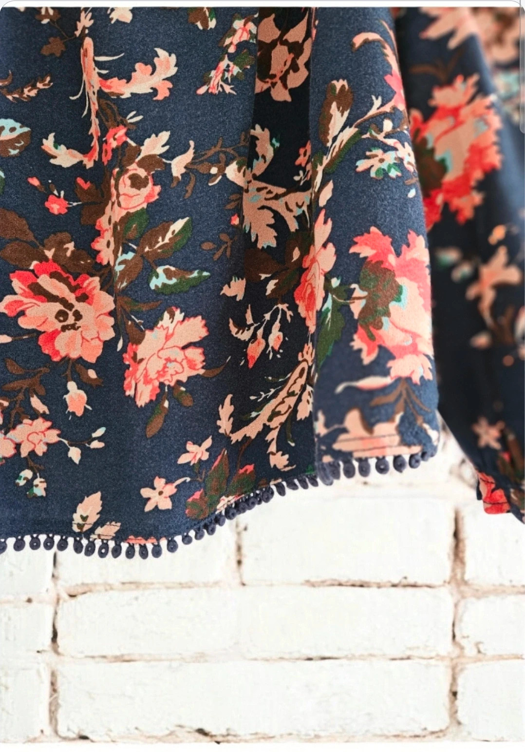 El Corte Inglés floral blouse · Size L · Off‑shoulder · Perfect condition – El Corte Inglés – taille L / 40 / 12 2