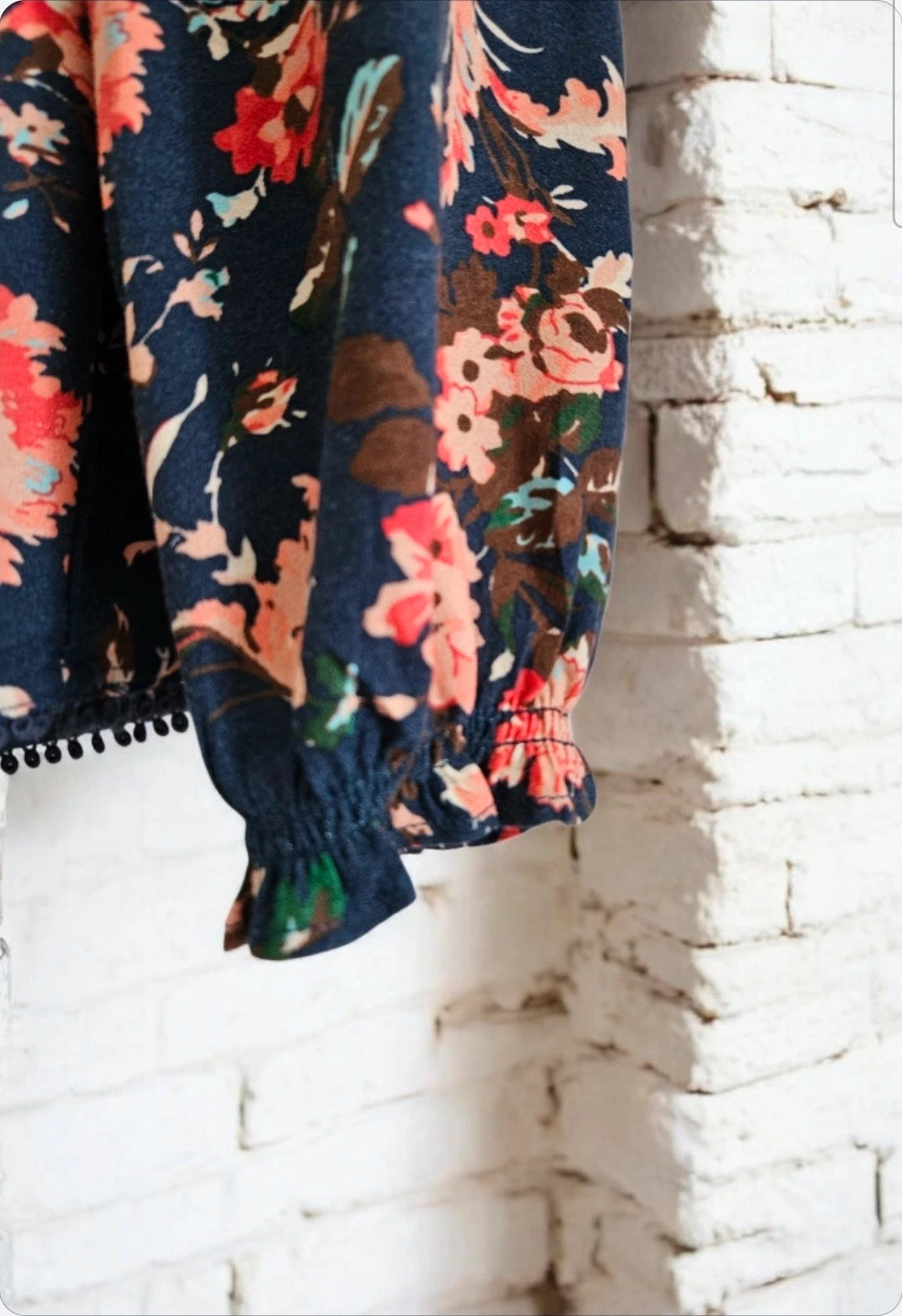 El Corte Inglés floral blouse · Size L · Off‑shoulder · Perfect condition – El Corte Inglés – taille L / 40 / 12 3