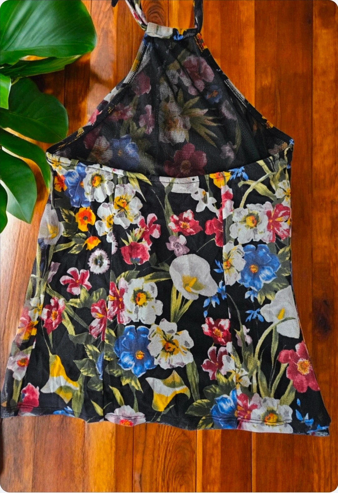 El Corte Inglés floral halter top · Size S · Lined · Perfect condition – El Corte Inglés – taille S / 36 / 8 4