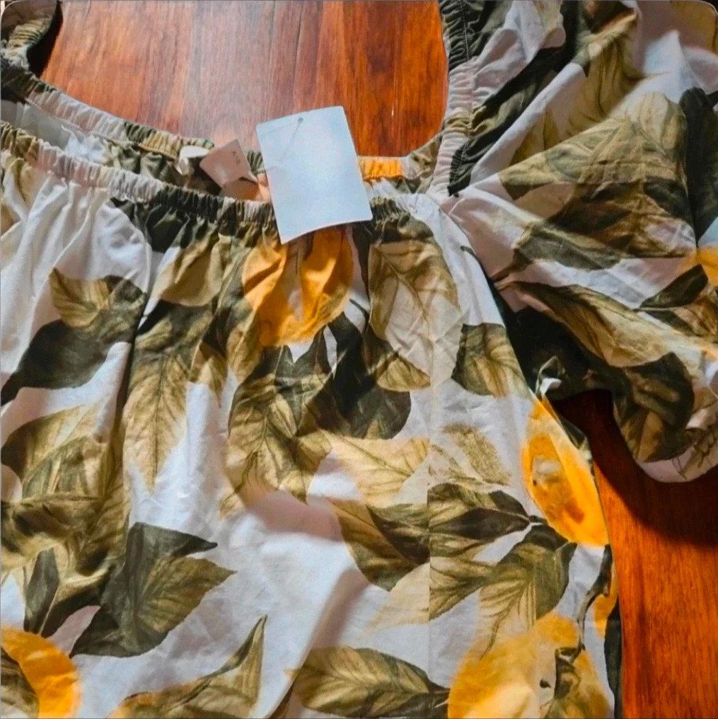 Top H&M estampado limones talla L nuevo con etiqueta verano boho – H&M – taille L / 40 / 12 3