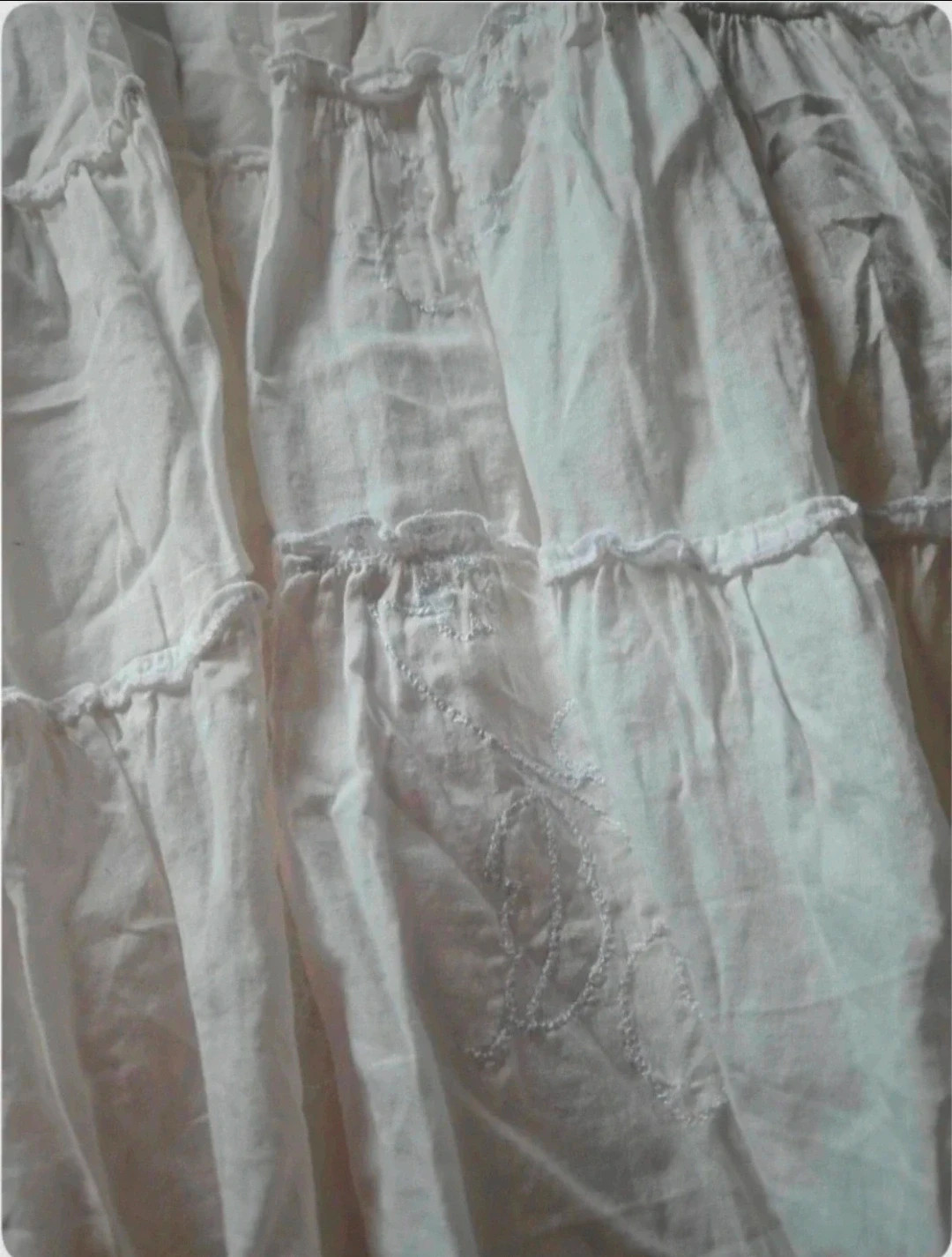 Boho skirt from Ibiza market · Size 44 · Denim & cotton mix · Excellent condition – taille XXL / 44 / 16 5