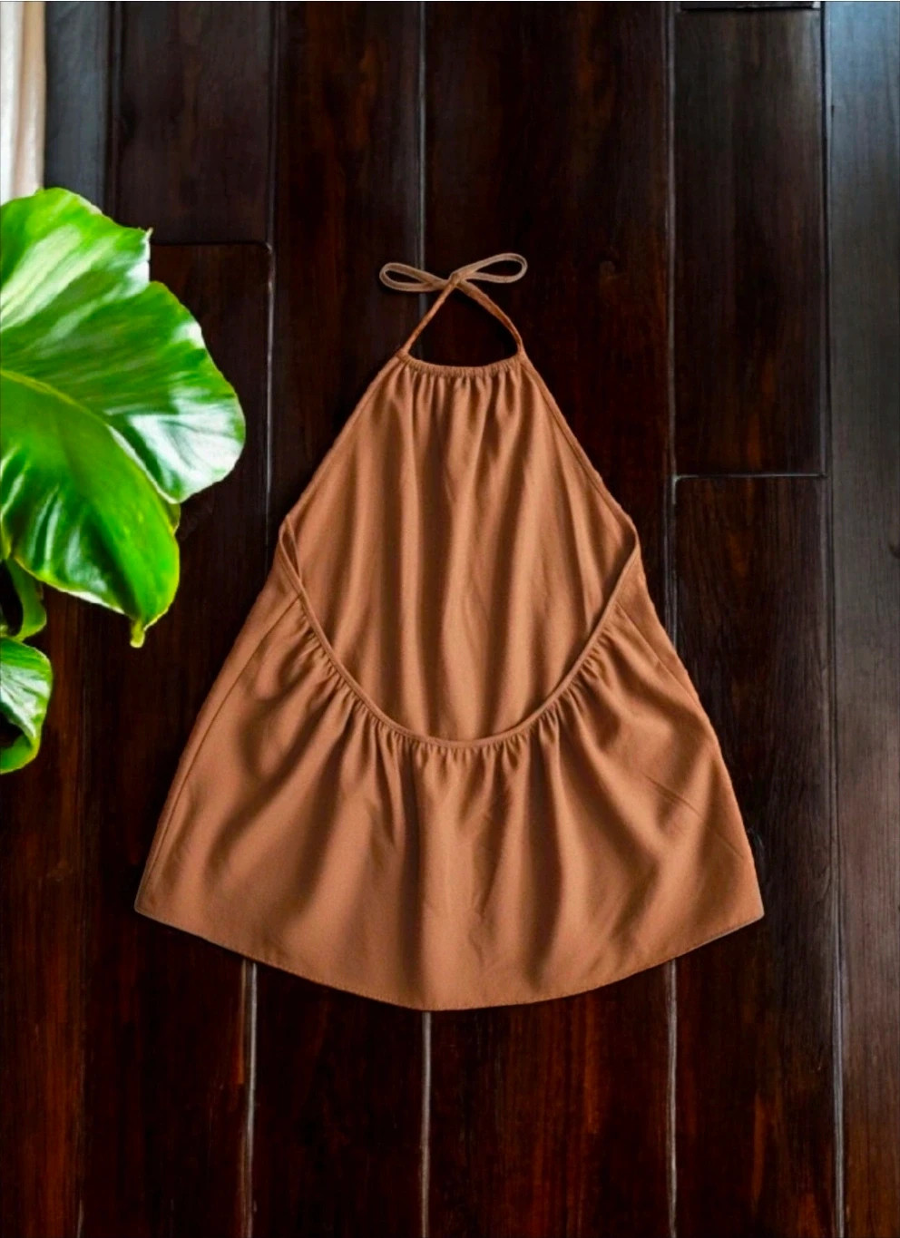 Top halter ZARA mujer talla L beige nuevo con etiqueta verano elegante – Zara – taille L / 40 / 12 2