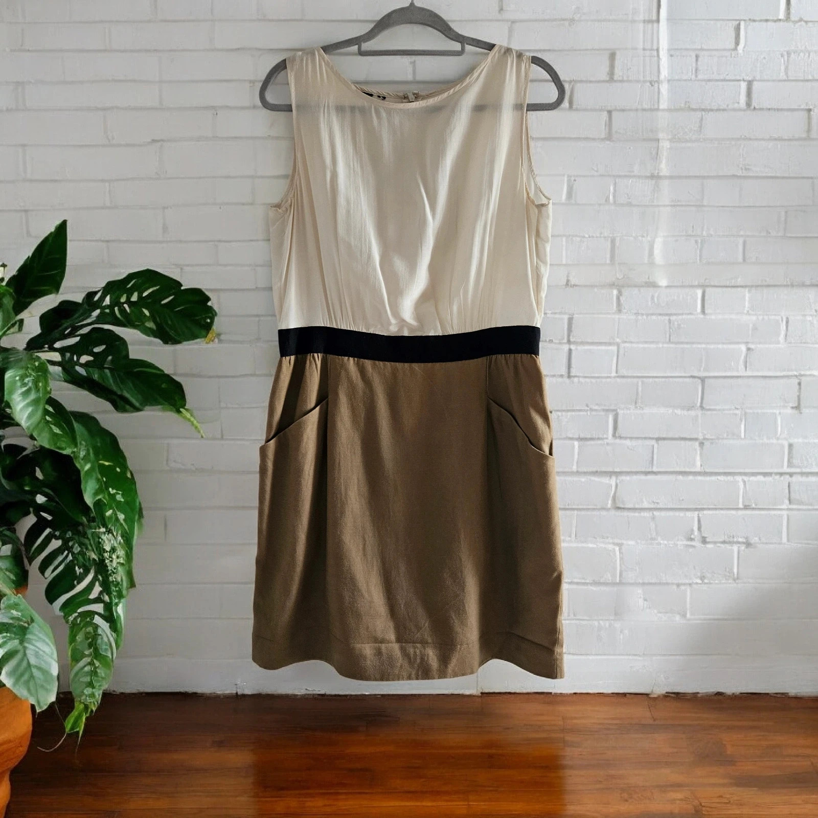 El Corte Inglés color block dress · Size L · Perfect condition · Elegant fit