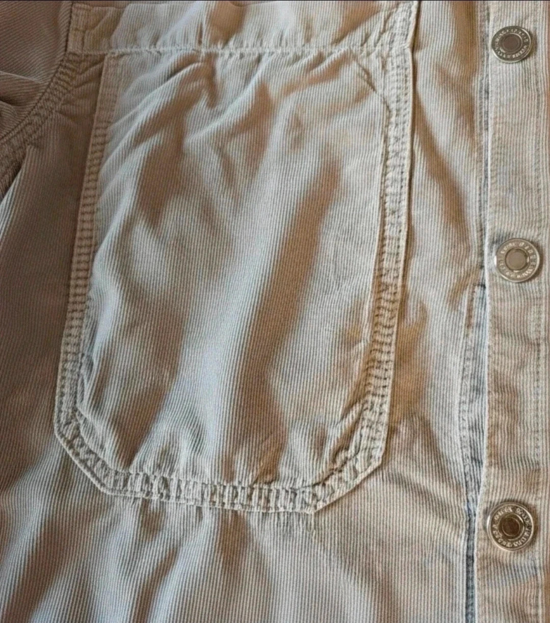 Zara sobrecamisa pana beige L oversize bolsillos frontales casual tendencia – Zara – taille L / 40 / 12 5