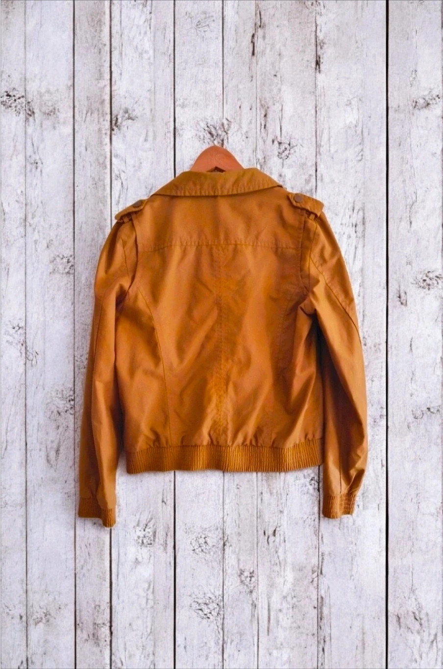 Mango cazadora corta camel XL ligera casual cremalleras estilo utility – Mango – taille XL / 42 / 14 5