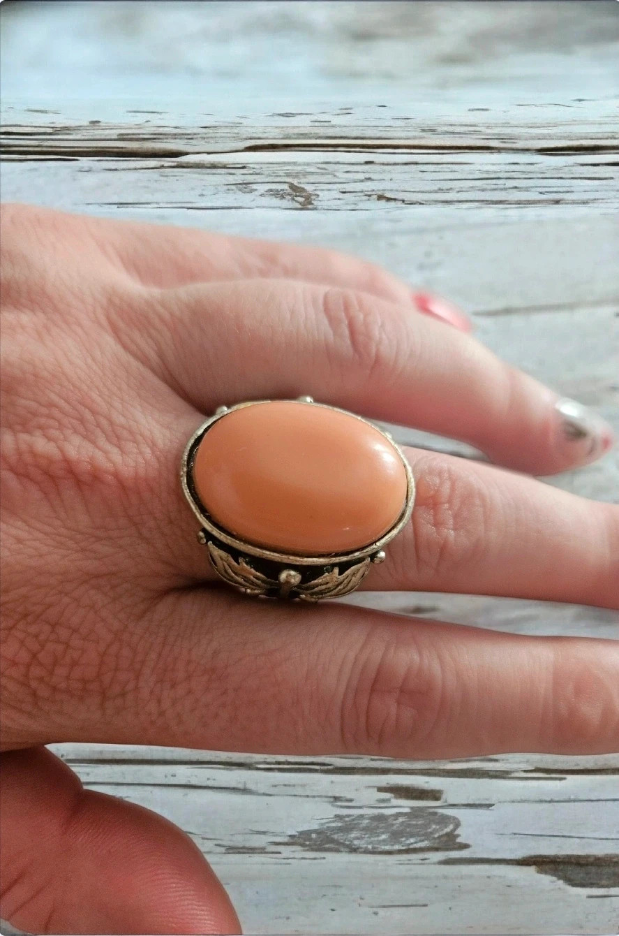 Bijou Brigitte anillo vintage resina ovalado ajustable | Bijou Brigitte vintage resin oval ring – Bijou Brigitte – taille 15,7 mm 2