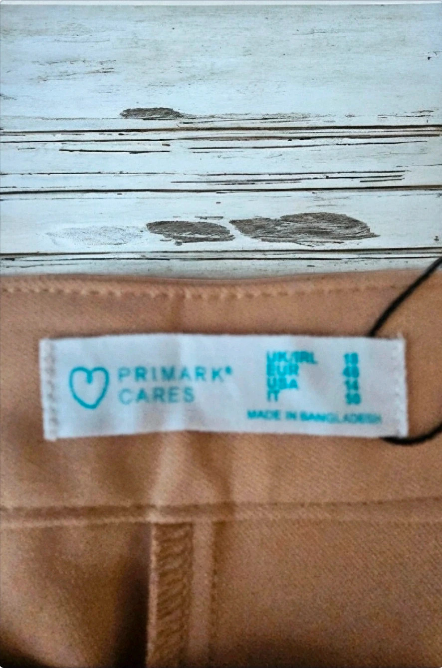 Pantalón beige Primark talla 46 · nuevo con etiqueta · tiro alto · clásico y elegante – Primark – taille XXXL / 46 / 18 4