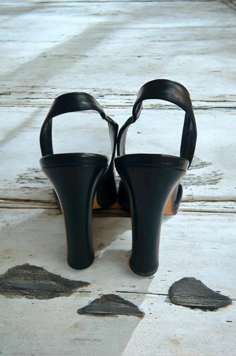 Pura López zapatos tacón negro piel talla 36 vintage, Pura López black leather heels size 36 vintage – Pura Lopez – taille 36 4