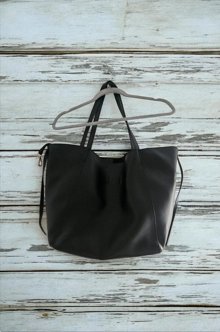 Zara bolso tote negro ajustable lateral. Mirar fotos antes de comprar! – Zara 4