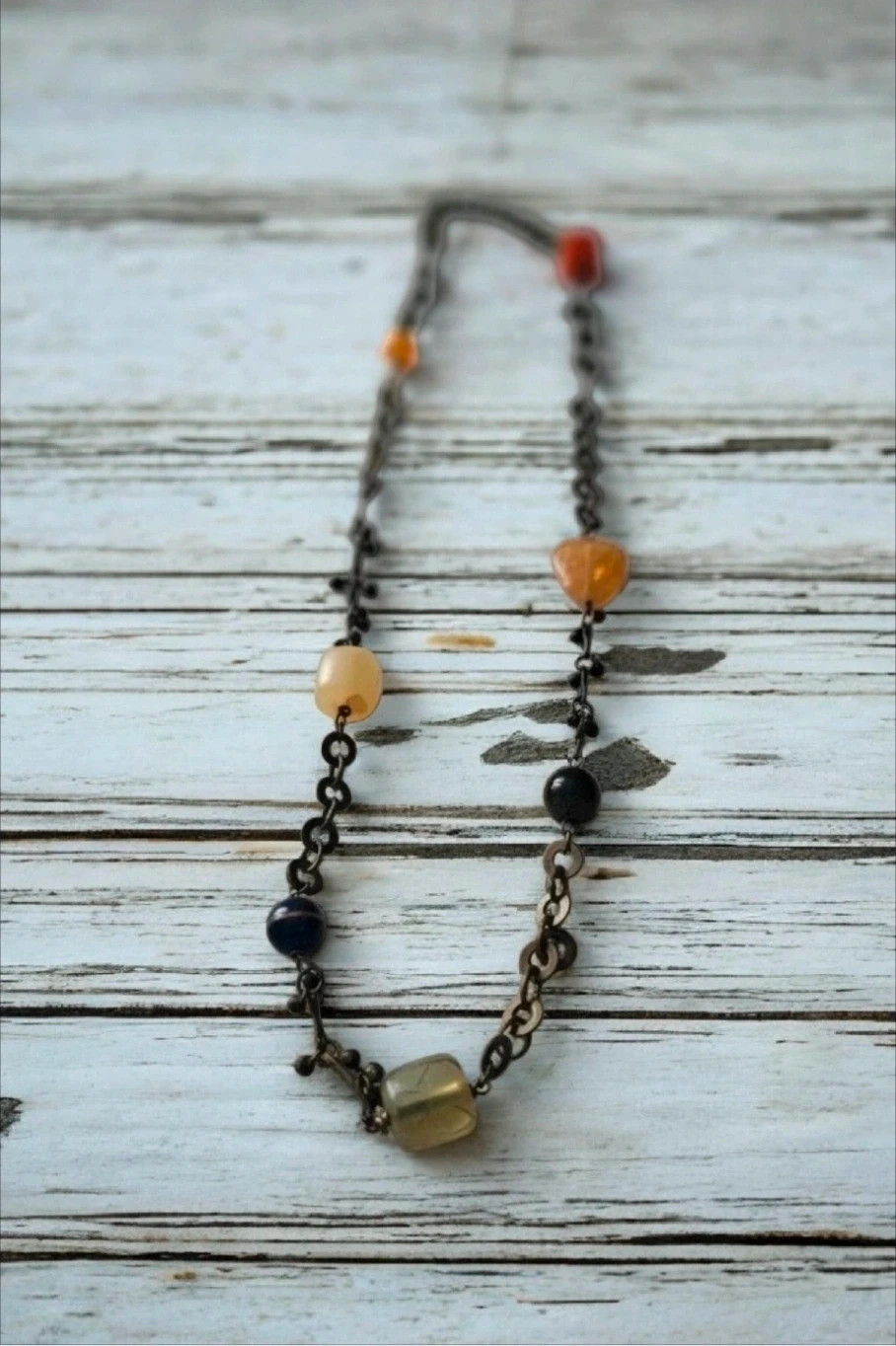 Adolfo Domínguez collar boho piedras multicolor vintage / boho multicolor stone necklace