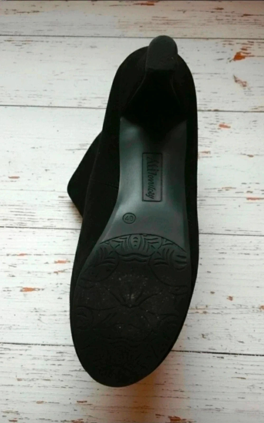 Xti botines negros tacón alto plataforma talla 40 | black boots high heel – XTI – taille 40 4