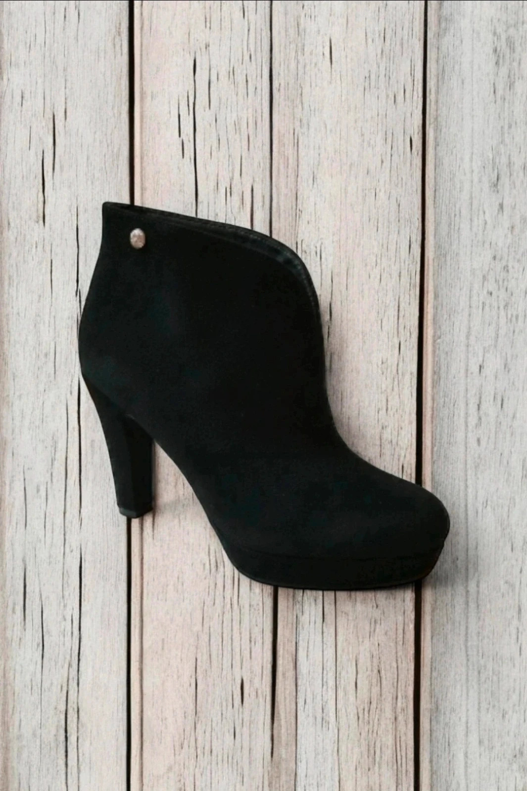 Xti botines negros tacón alto plataforma talla 40 | black boots high heel – XTI – taille 40 3