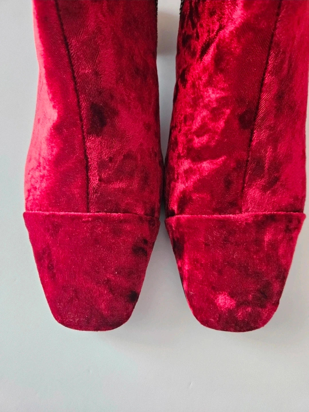 Mango botines terciopelo burdeos talla 40 velvet ankle boots – Mango – taille 40 5
