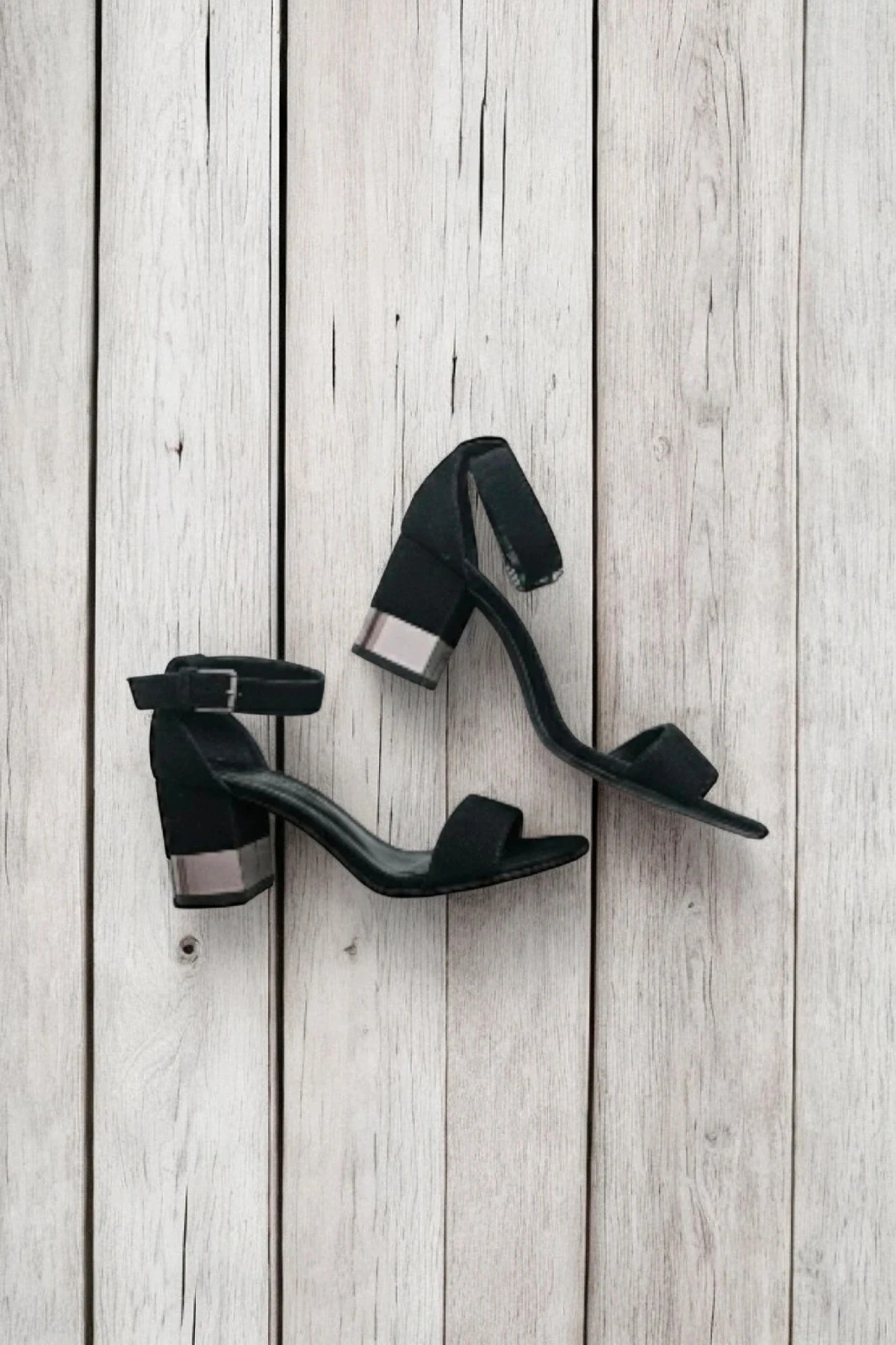Sandalias Bershka negras tacón bloque 7 cm talla 40 · elegantes – Bershka – taille 40 2