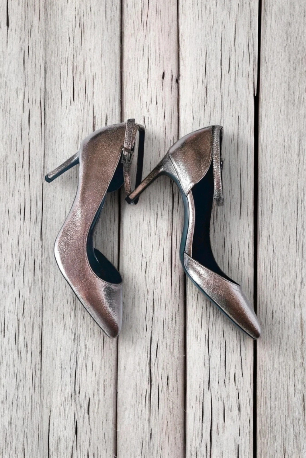 Zapatos tacón plata Bershka talla 40 silver pointed heel party elegant – Bershka – taille 40
