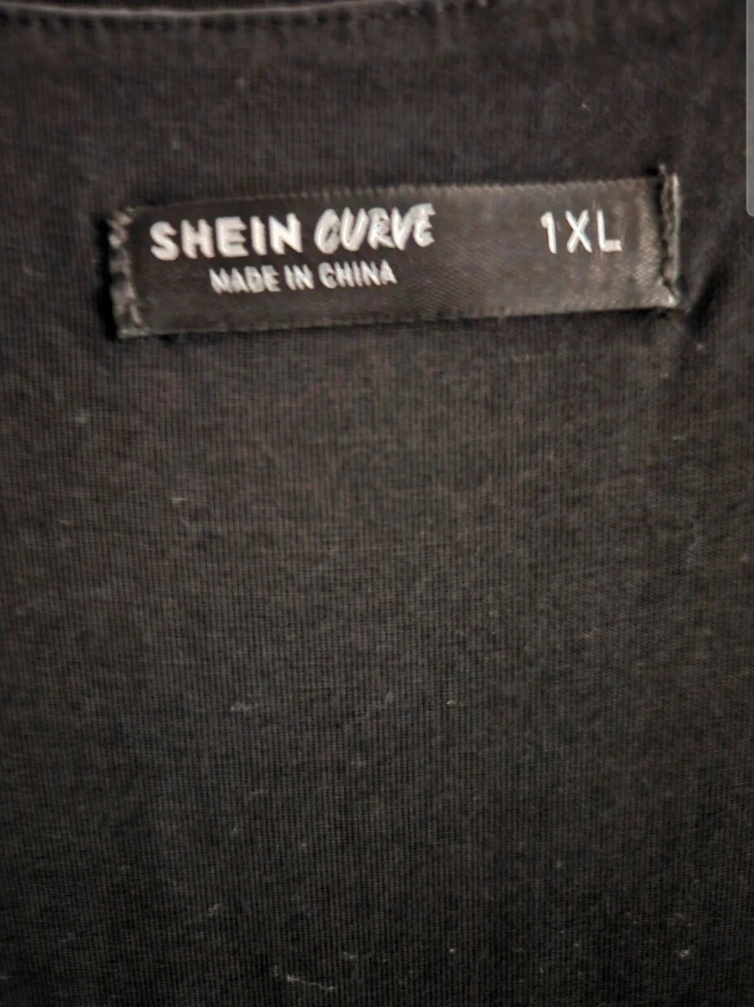 Vestido negro Shein Curve 1XL · básico ajustado · con forro · impecable y elástico – Shein Curve – taille XL / 42 / 14 5