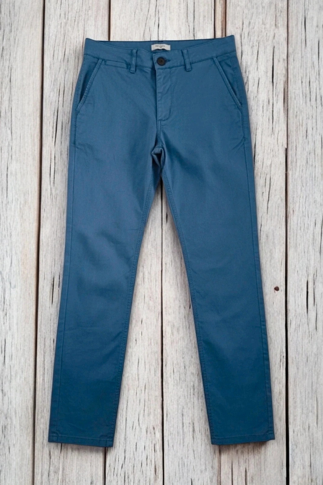Pantalón azul Easy Wear talla 40 recto casual clásico