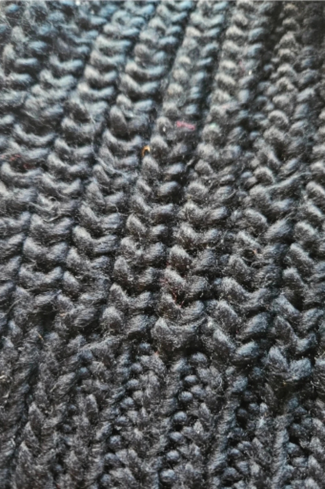 Gorro de punto chunky knit negro con pompom · One Size · Winter beanie warm soft – taille Taille unique 2