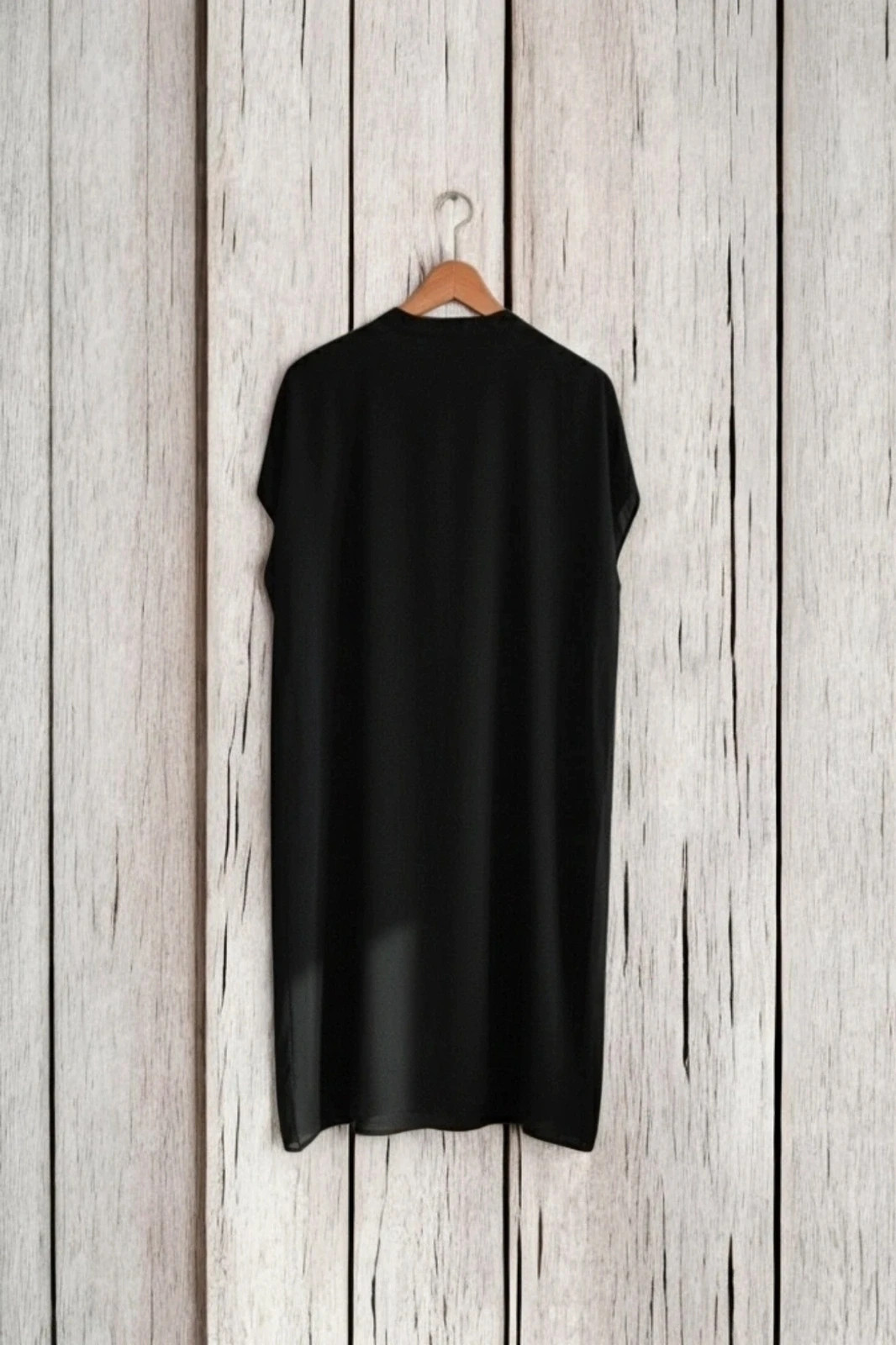Blusa larga SHEIN negra talla XXL · fluida y ligera · estilo túnica · buen estado – Shein – taille XXL / 44 / 16 2