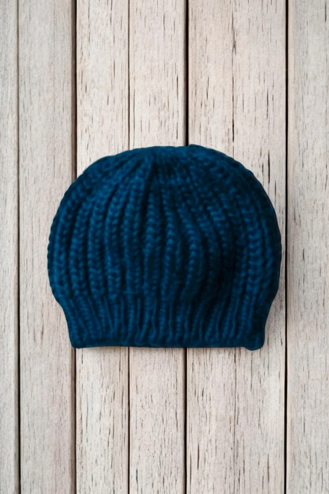 Pinkie gorro lana azul · knit beanie TU · invierno cozy warm