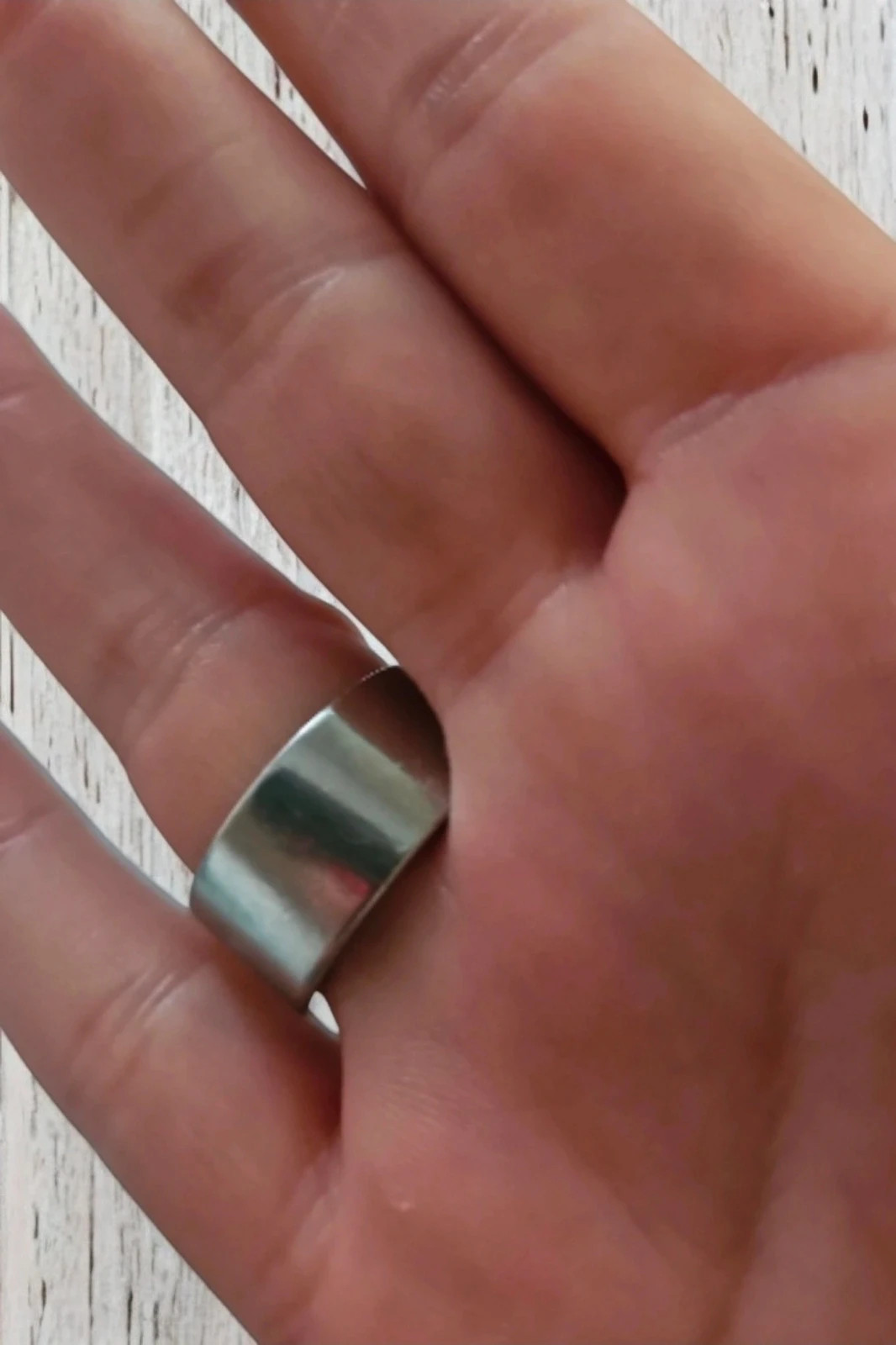 Anillo Swatch cubos · US 8 / EU 57-58 · Stainless steel · Crystal cubes · Impecable – Swatch – taille 15,3 mm 3