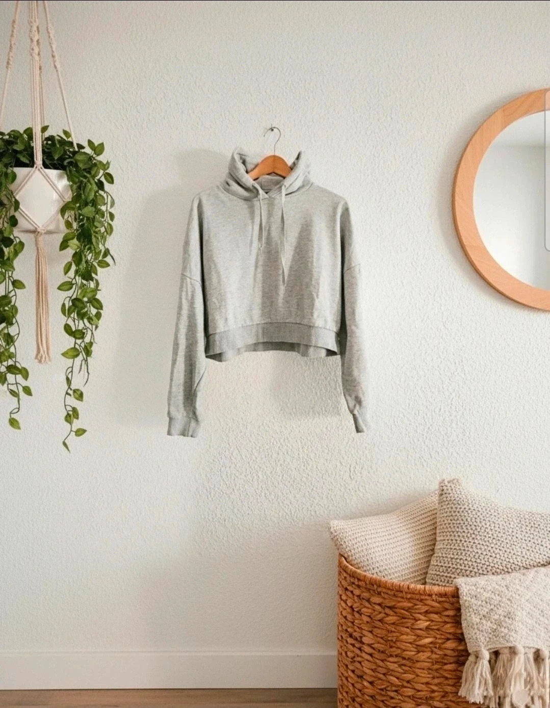 Sudadera cropped gris capucha Lefties XL oversize casual tendencia comfy – Lefties – taille XL / 42 / 14 2