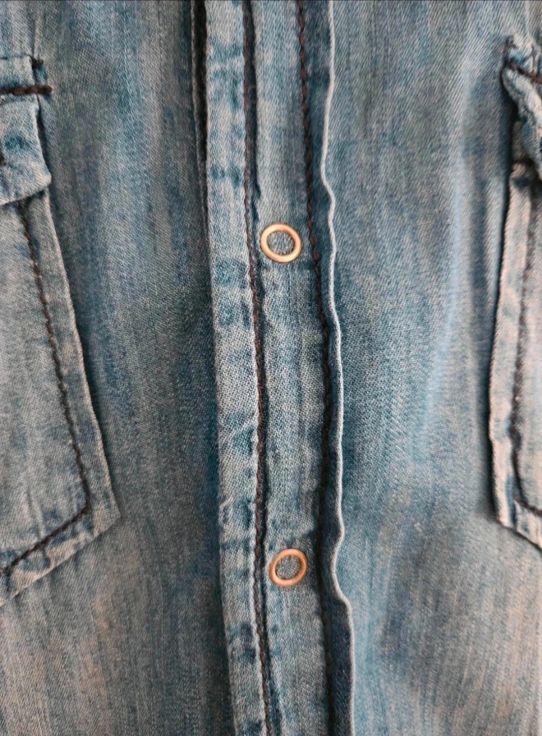 Sfera camisa vaquera denim azul talla M estilo boho vintage casual perfecto estado – Sfera – taille M / 38 / 10 5